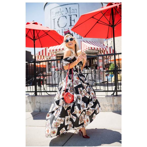 ⭐️SOLD⭐️ ONLY ONE! Dolce & Gabbana Queen of Hearts Corset Runway Gown NWT 40IT/S - Picture 4 of 13